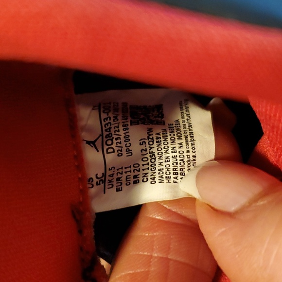 Jordan Jumpman  Two Trey Black True Red Dark Concord...Size 5C!! - Picture 6 of 8